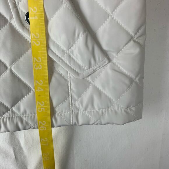 Lauren Ralph Lauren women's large white quilted crest diamond vest puffer cold - Picture 13 of 14